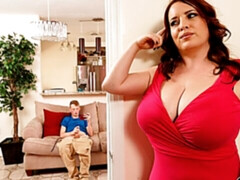 ぽっちゃり, デカ尻, デカパイ, フェラチオ, 手コキする, 淫乱熟女, 赤毛