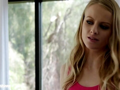 Blonde, Sucer une bite, Plantureuse, Hd, Orgasme, Tatouage, Adolescente, Nénés