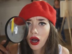 お尻, 美女, デカ尻, デカチン, フェラチオ, 茶髪の, 剃毛, オッパイの