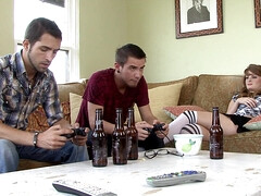 18, フェラチオ, 巨乳な, イく瞬間, 自然山雀, 赤毛, ティーン, オッパイの