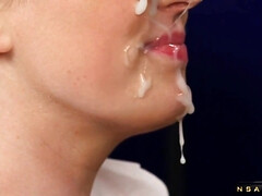 Enthousiasteling, Grote mammen, Pijpbeurt, Rondborstig, Compilatie, Sperma shot, Huisgemaakt, Tieten likken