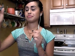 Grote lul, Grote mammen, Bruinharig, Vies, Handbeurt, Hd, Vrijster, Tiener