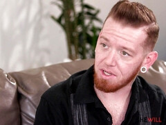 Pijpbeurt, Man die toekijkt, Hondjeshouding, Buiten, Kut duiken, Mager, Tatoeage, Vrouw