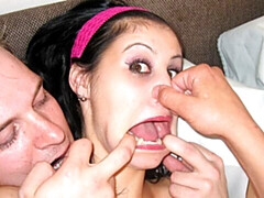 18, デカ尻, 黒人, 茶髪の, バック, 自然山雀, ティーン, オッパイの