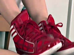 Asiatique, Nana, Mignonne, Marrant, Hard, Étudiant, Suçant, Uniforme