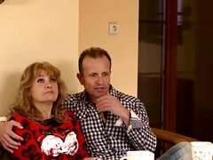 18, 茶髪の, 女 人男 人, Hd, なめる, オマンコ, ティーン, 三人