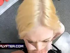 Blondine, Kehlenfick, Domination, Handjob, Sklave, Jungendliche (18+), Titten, Uniform