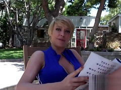 Her boobs made the public setting more exotic so exotic his erotic thoughts of her became reality