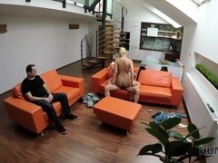 Blonde, Sucer une bite, Cocu, Tchèque, Doigter, Hard, Hd, Adolescente