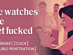 バイセクシャル, カップル, 中出し, エロティック, ゲイ, パーティ, 三人, 妻