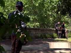 Spanish slave gangbanged outdoor