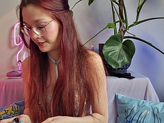Enthousiasteling, Seksspeelgoed, Grappig, Hardcore, Roodharige vrouw, Tieten likken, Speelgoed