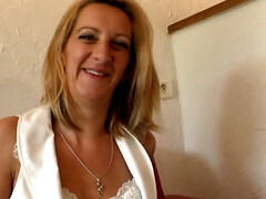 Tetas grandes, Rubia, Francés, Madres para coger, Estrella porno, Solo, Medias largas, Tetas