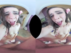 Brunette brune, Tir de sperme, Hard, Lingerie, Petite femme, Pov, Élève, Adolescente