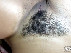 Big ass Latina Mona Azar gives POV blowjob, titjob and rimjob