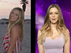 Grote mammen, Blond, Pijpbeurt, Huisgemaakt, Interraciaal, Student, Trio, Uniformpje