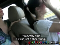 デカパイ, 茶髪の, 彼女, Hd, レズビアン, オナニー, 天然, 公共