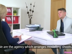 Sexy Agent Loves Stud's Big Cock
