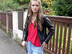18 ans, Gros seins, Blonde, Voiture, En gros plan de très près, Cocu, Queue, Adolescente