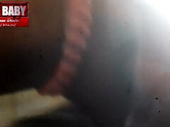 Tina Baby sucks cum out with legs up - Sri Lankan MILF blowjob