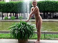 Amateur, Nana, Blonde, Dingue, Hd, De plein air, Public, Chatte