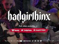 素人, ボンデージ, カップル, 女, ゴス, オナニー, オーガズム, ラフ