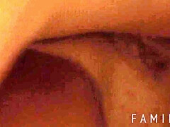 お尻, フェラチオ, 茶髪の, 家族, 手コキする, ヒール, なめる, オッパイの