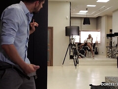 Schönheit, Blondine, Blasen, Hd, Lesbisch, Hausmädchen, Strümpfe, Titten