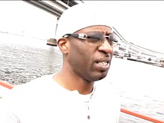 デカチン, 黒人, ブロンド, フェラチオ, ボンデージ, 異人種間, 三人, おもちゃ