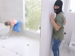 Grosser schwanz, Grosse titten, Blasen, Betrug, Kitzler, Paar, Überraschung, Nass