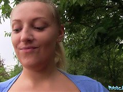 Enthousiasteling, Grote mammen, Blond, Sperma shot, Reusachtig, Buiten, Gezichtspunt, Realiteit