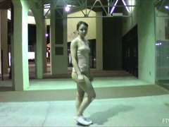 ズームショット, ダンス, エクストリーム, 目瞪口呆, オナニー, オーガズム, 一人, スカートのぞき