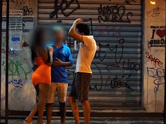 美女, デカパイ, 捕まる, 浮気する, 彼女, ラティーナ, 三人, オッパイの