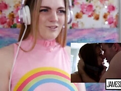 Grosse titten, Braunhaarige, Schwanz, Schmuddelige sprache, Extrem, Hardcore, Orgasmus, Rau