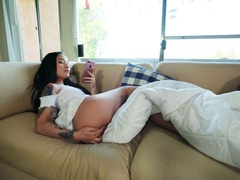 Asiático, Culo, Masturbación, Tetas naturales, Pequeña, Coño, Solo, Tatuaje
