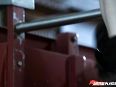 デカパイ, ブロンド, 車, 医者, レズビアン, オフィス, オージー, アウトドア