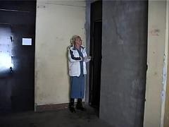 Russian mature mom blonde Elena and three boys