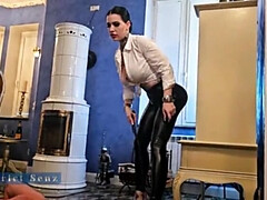 Mooi, Dominatie, Erotisch, Duits, Hd, Meesteres, Klap, Slaaf