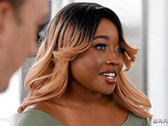 デカ尻, デカパイ, ブロンド, フェラチオ, バック, 黒人, 淫乱熟女, 剃毛