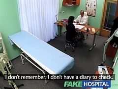 FakeHospital doctor makes sure patient is well checked over