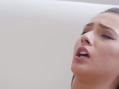 黒人, フェラチオ, 茶髪の, 気狂い, バック, フェラする