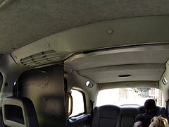 Masked black guy bangs huge boobs blonde in her cab