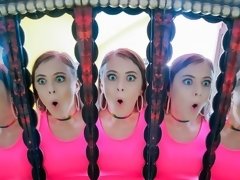 Grosser arsch, Blondine, Blasen, Hundestellung, Behaart, Handjob, Muschi, Titten