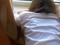 素人, アジア人, 茶髪の, カップル, 彼女, 自家製, オマンコ, ティーン