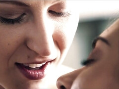 デカパイ, 茶髪の, 巨乳な, エロティック, レズビアン, 自然山雀, オッパイの