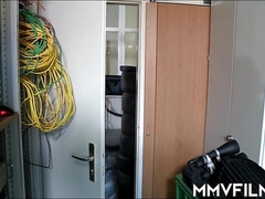 アナル, お尻, デカ尻, デカパイ, フェラチオ, 茶髪の, 眼鏡, 淫乱熟女