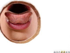 美女, フェラチオ, 茶髪の, のぞき穴, 淫乱熟女, 怪物, 自然山雀, 現実