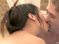 Soapy massage In The Bathroom With Sexy japanese milf