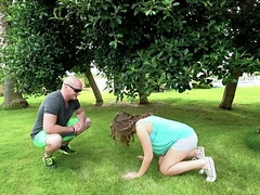 Leie, Blondine, Braunhaarige, Paar, Lecken, Zierlich, Dürr, Jungendliche (18+)