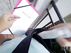 Negro, Checa, Pov, Coño, Afeitado, Medias largas